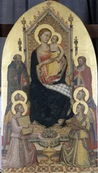 Madonna entronizada con Niño, Santos Antonio y Julián y cuatro ángeles